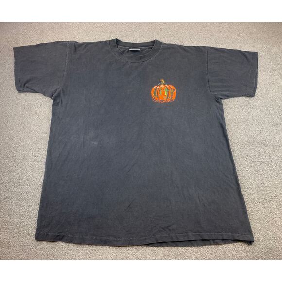 Vintage Oneita Power T Shirt XL Black Beer Lite Halloween Ghost Graphic USA Made - Picture 2 of 10